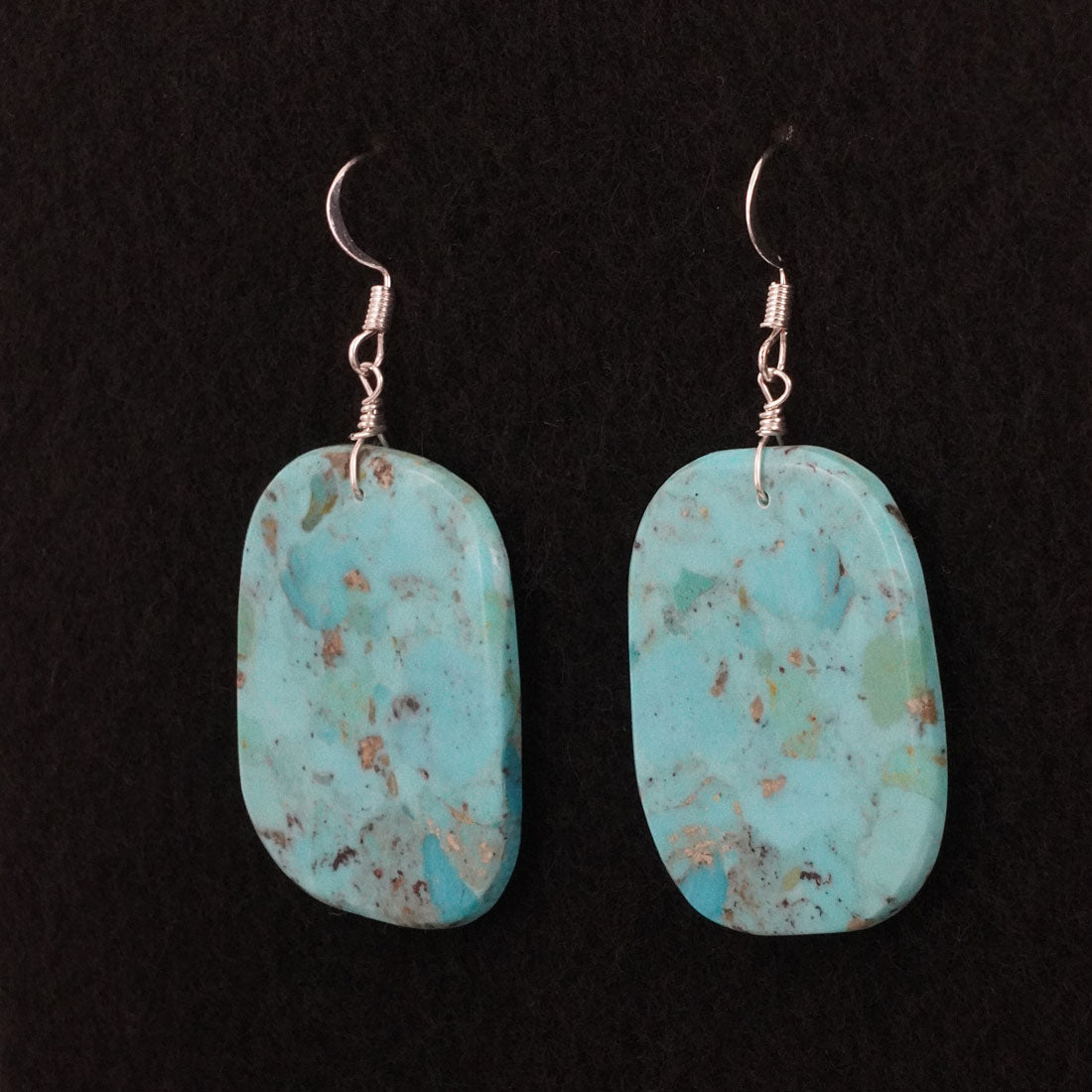 Lupe Lovato Turquoise & Sterling Silver Earrings
