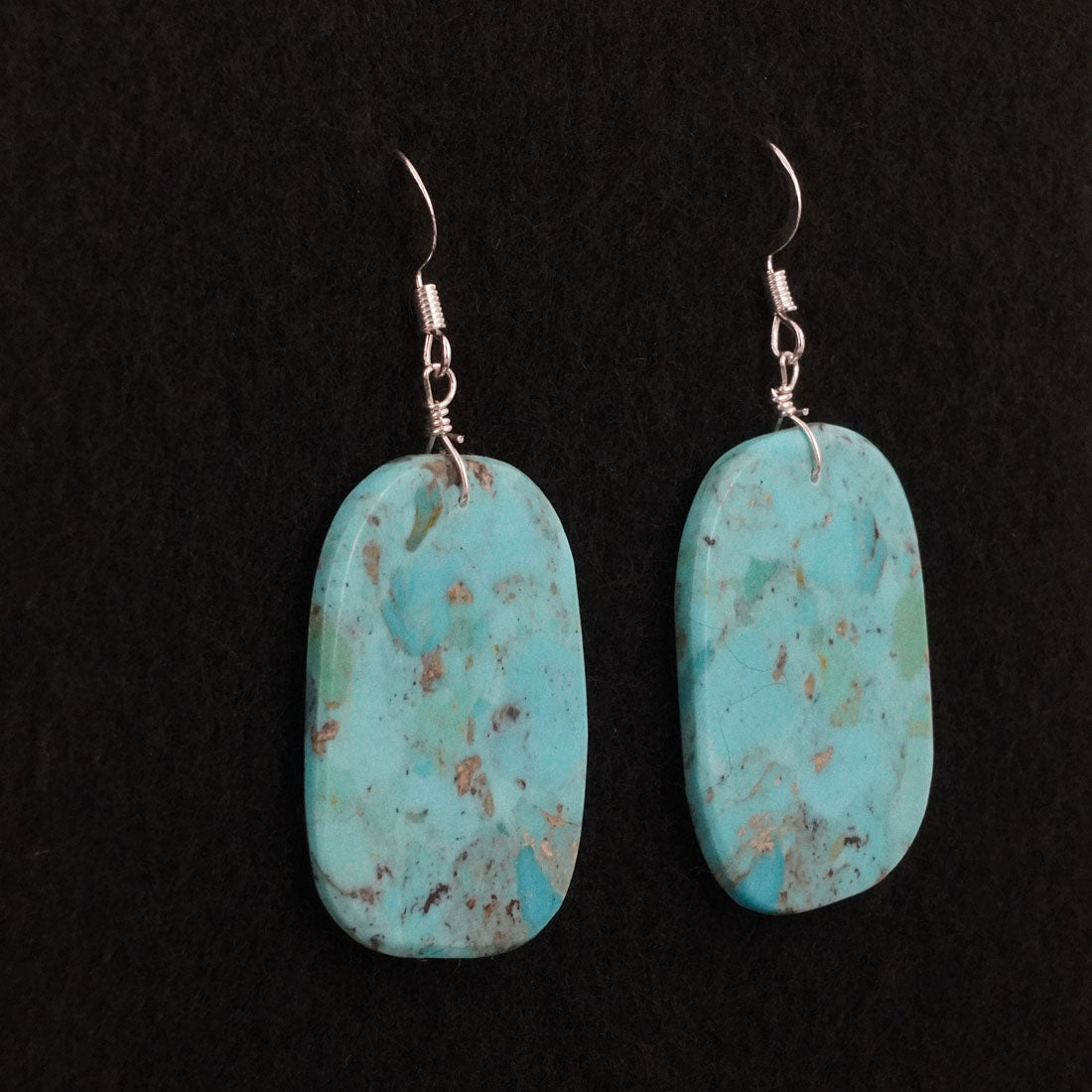 Lupe Lovato Turquoise & Sterling Silver Earrings