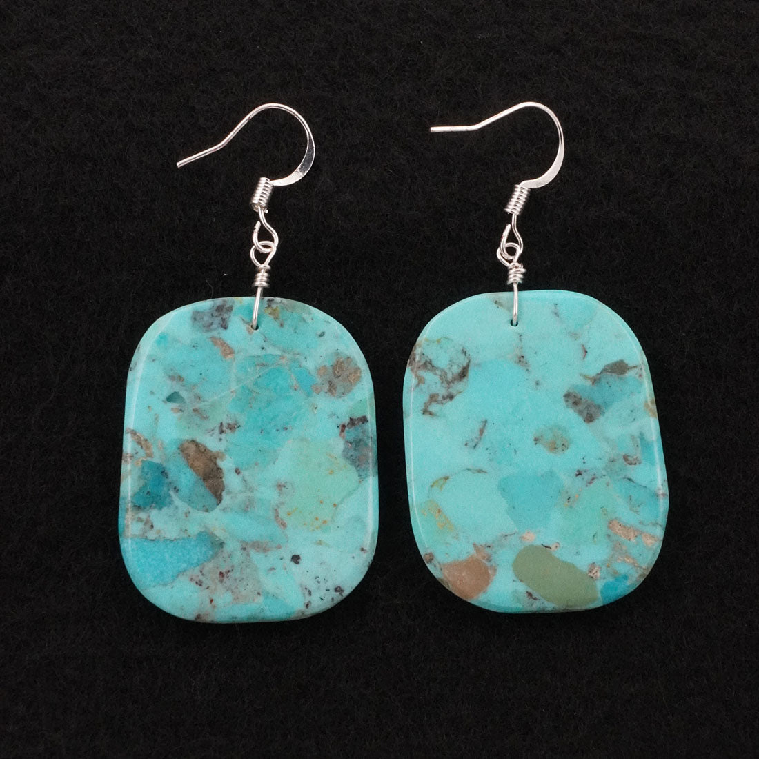 Lupe Lovato Turquoise & Sterling Silver Earrings