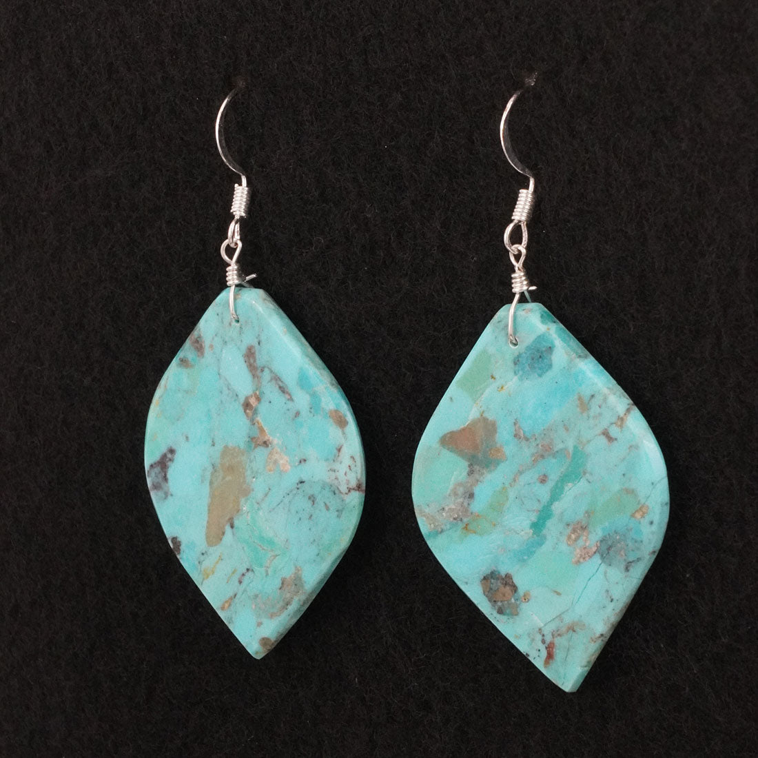 Lupe Lovato Turquoise & Sterling Silver Earrings