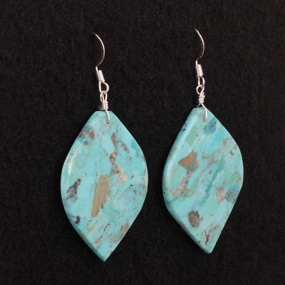 Lupe Lovato Turquoise & Sterling Silver Earrings