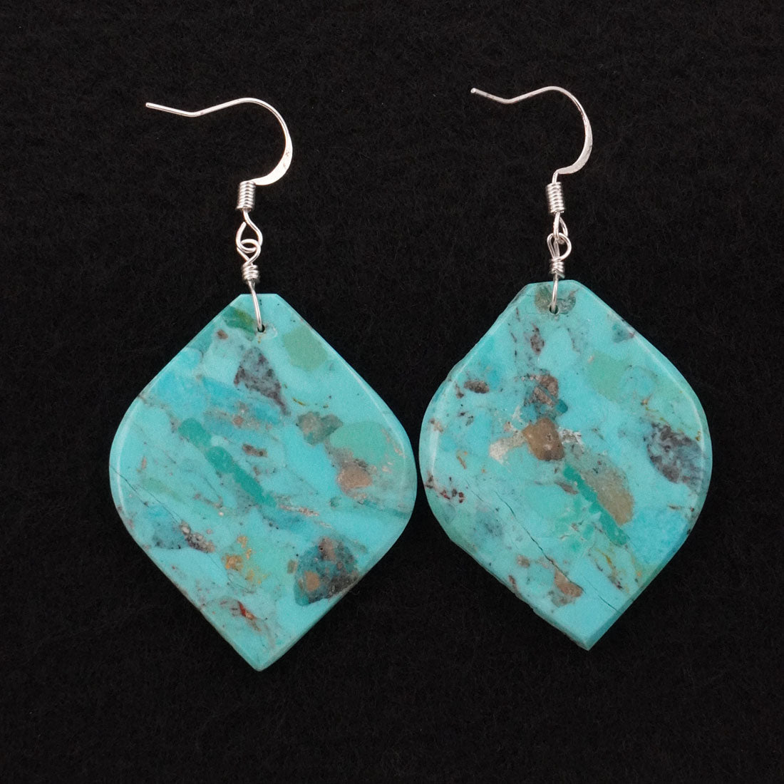 Lupe Lovato Turquoise & Sterling Silver Earrings