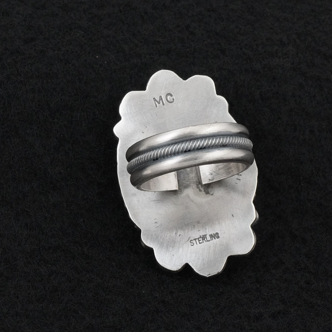 Michael Calladitto Turquoise & Sterling Silver Ring Size 7