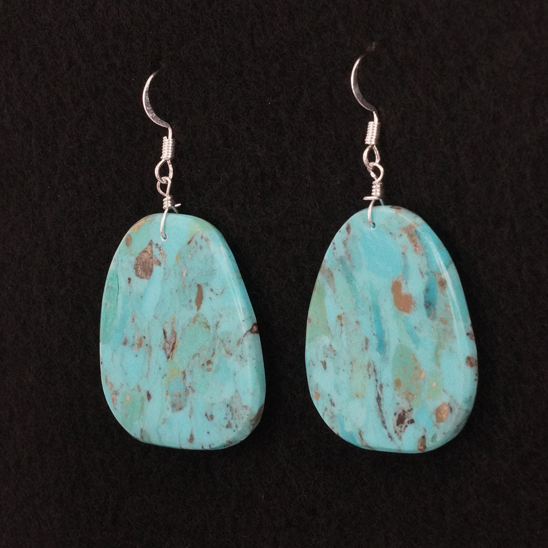 Lupe Lovato Turquoise & Sterling Silver Earrings