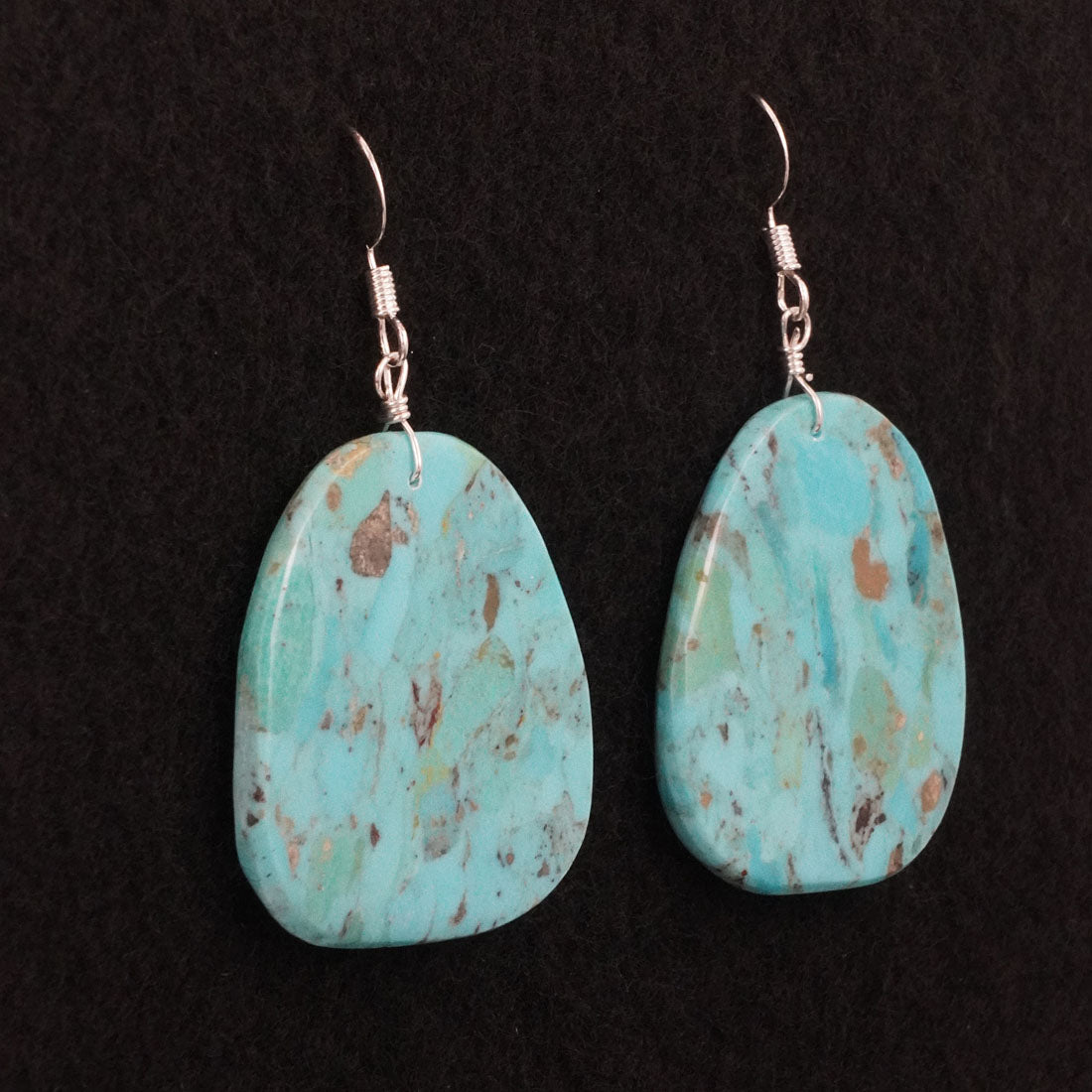 Lupe Lovato Turquoise & Sterling Silver Earrings
