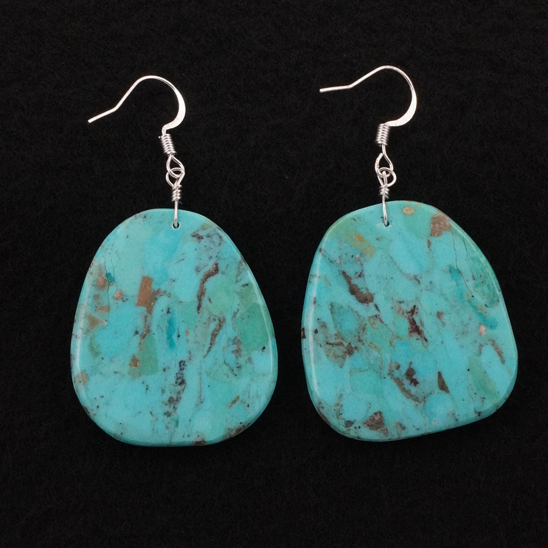 Lupe Lovato Turquoise & Sterling Silver Earrings