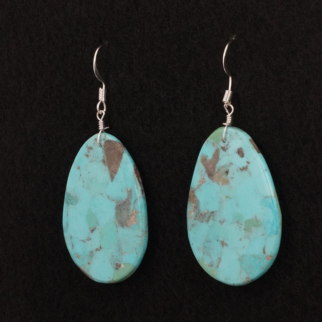 Lupe Lovato Turquoise & Sterling Silver Earrings