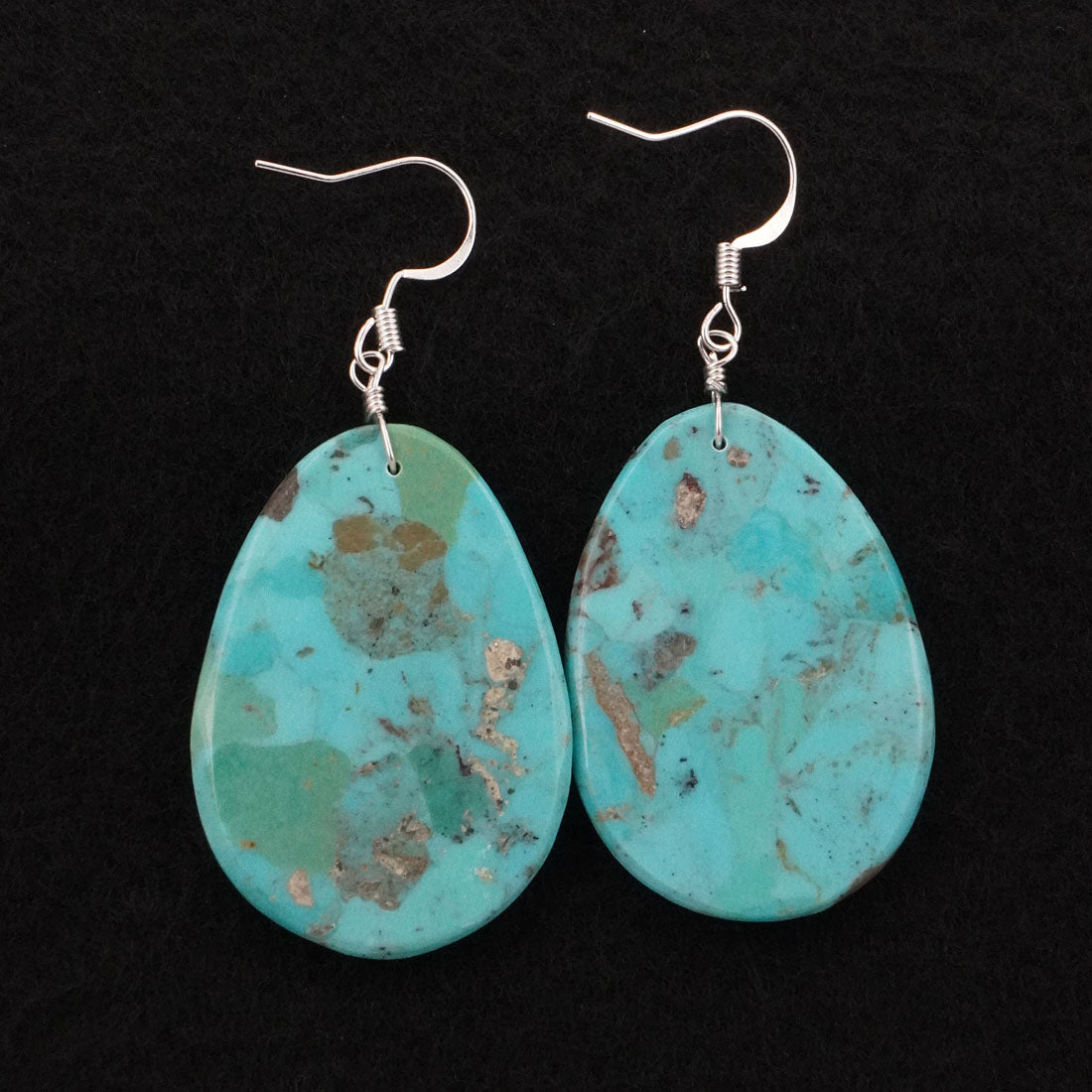 Lupe Lovato Turquoise & Sterling Silver Earrings