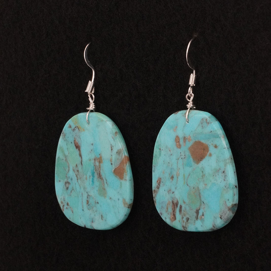 Lupe Lovato Turquoise & Sterling Silver Earrings