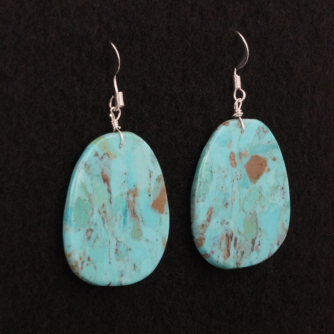 Lupe Lovato Turquoise & Sterling Silver Earrings