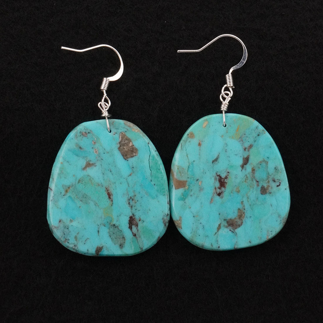 Lupe Lovato Turquoise & Sterling Silver Earrings