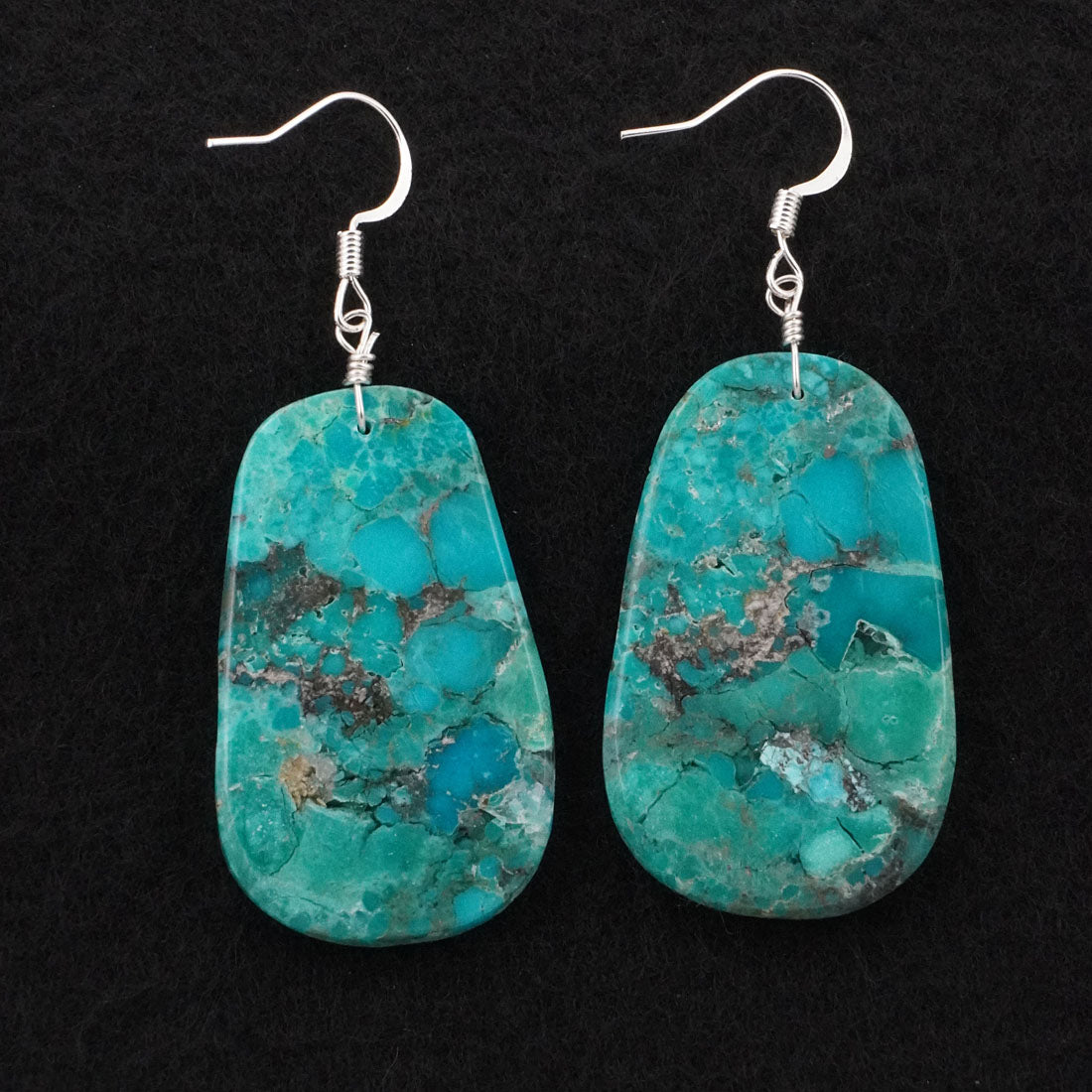 Lupe Lovato Turquoise & Sterling Silver Earrings