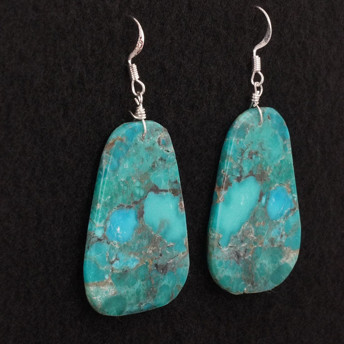 Lupe Lovato Turquoise & Sterling Silver Earrings