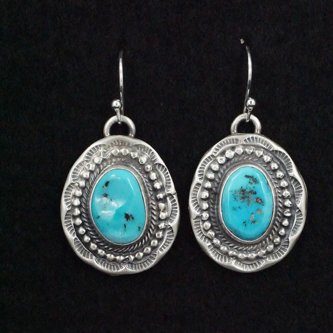 Bobby Johnson Turquoise & Sterling Silver Necklace Set