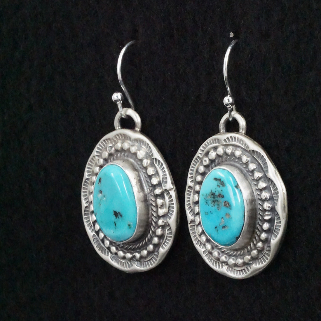 Bobby Johnson Turquoise & Sterling Silver Necklace Set