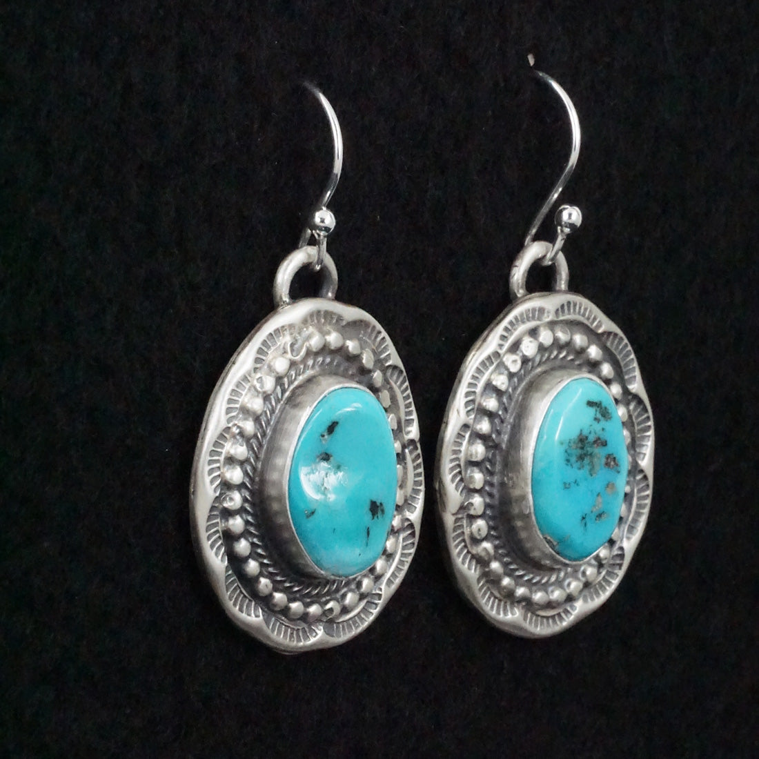 Bobby Johnson Turquoise & Sterling Silver Necklace Set