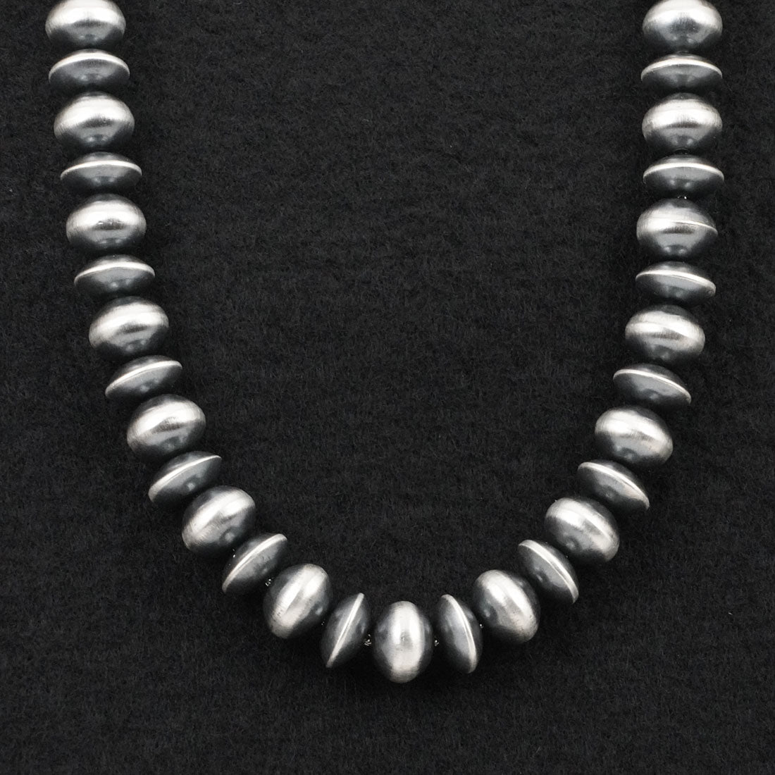 Preston Haley Sterling Silver Navajo Pearl Necklace 22"