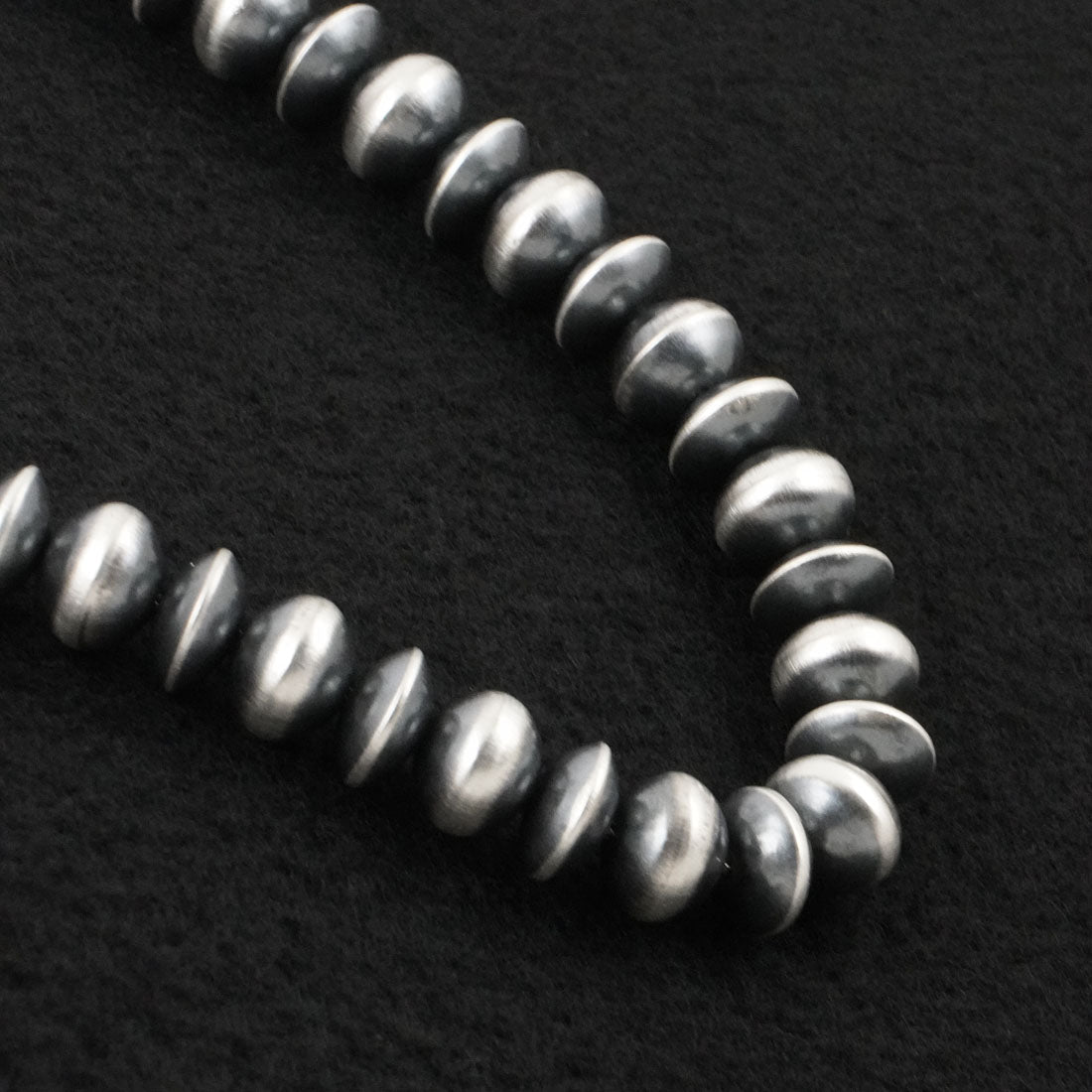 Preston Haley Sterling Silver Navajo Pearl Necklace 22"