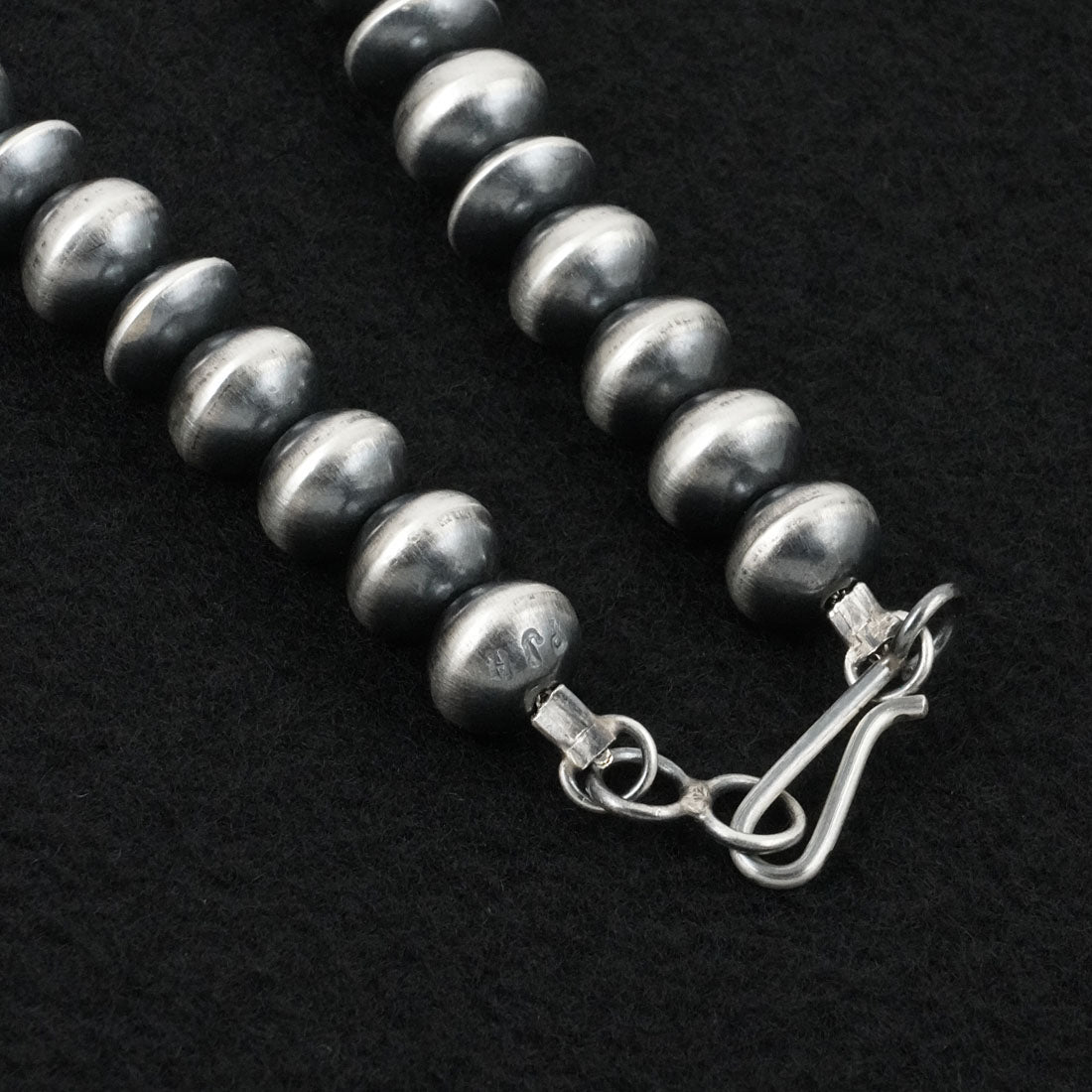 Preston Haley Sterling Silver Navajo Pearl Necklace 22"