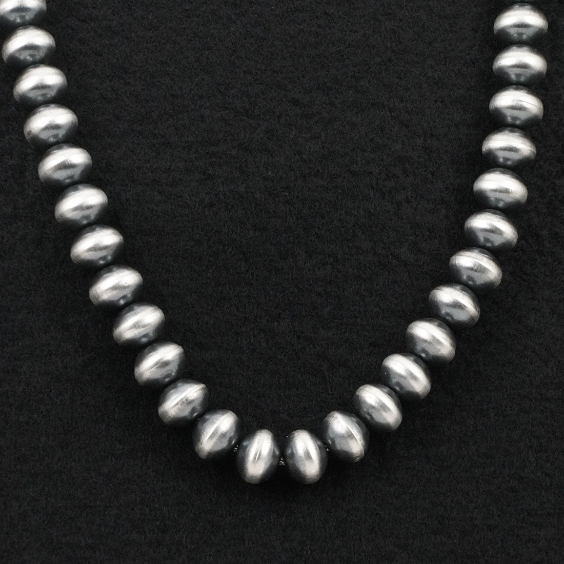 Preston Haley Sterling Silver Navajo Pearl Necklace 24"