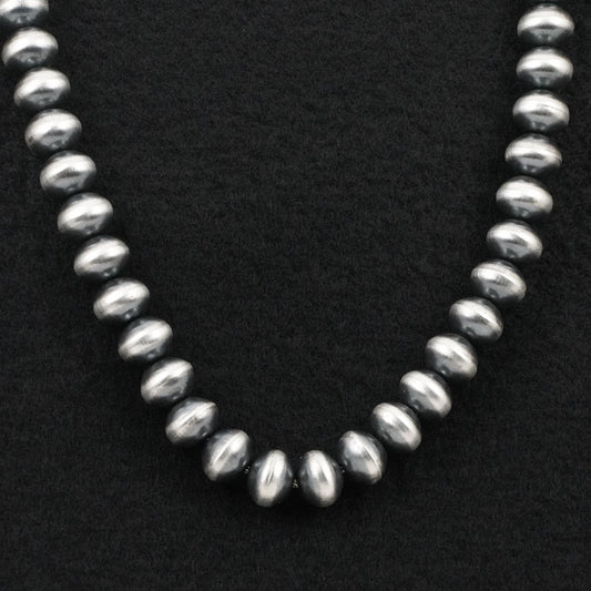 Preston Haley Sterling Silver Navajo Pearl Necklace 24"