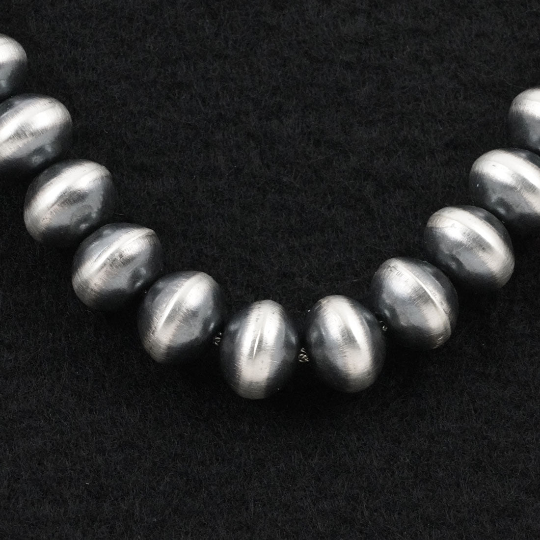 Preston Haley Sterling Silver Navajo Pearl Necklace 24"