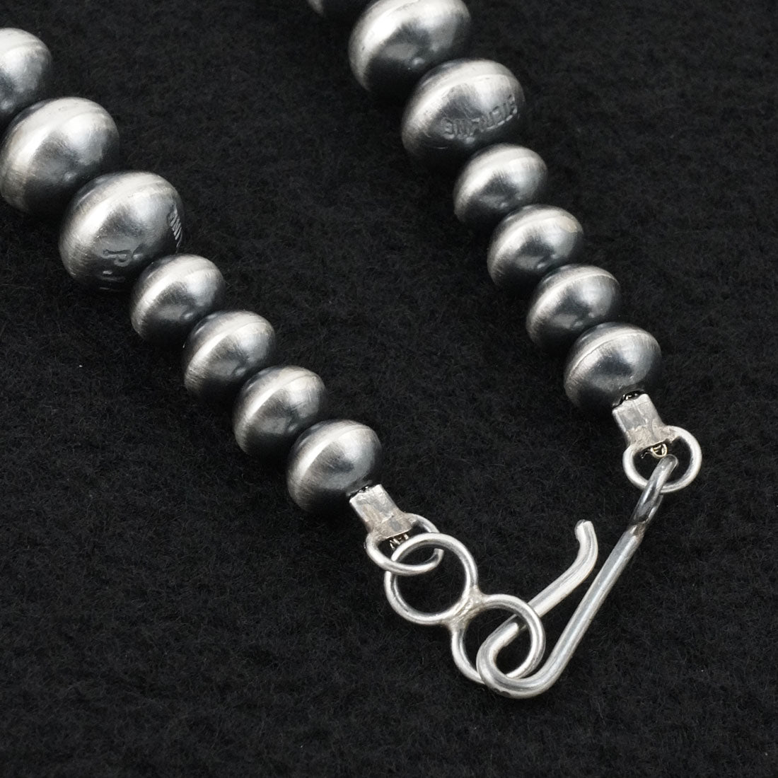 Preston Haley Sterling Silver Navajo Pearl Necklace 24"