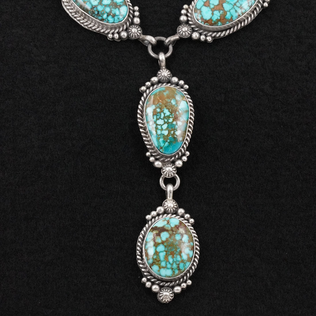 Rosita Calladitto Turquoise & Sterling Silver Necklace Set