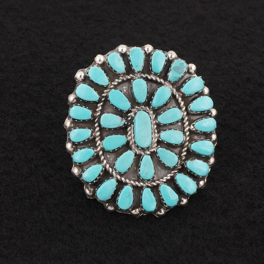 Vangie Tsabetsaye Turquoise & Sterling Silver Ring Size 9