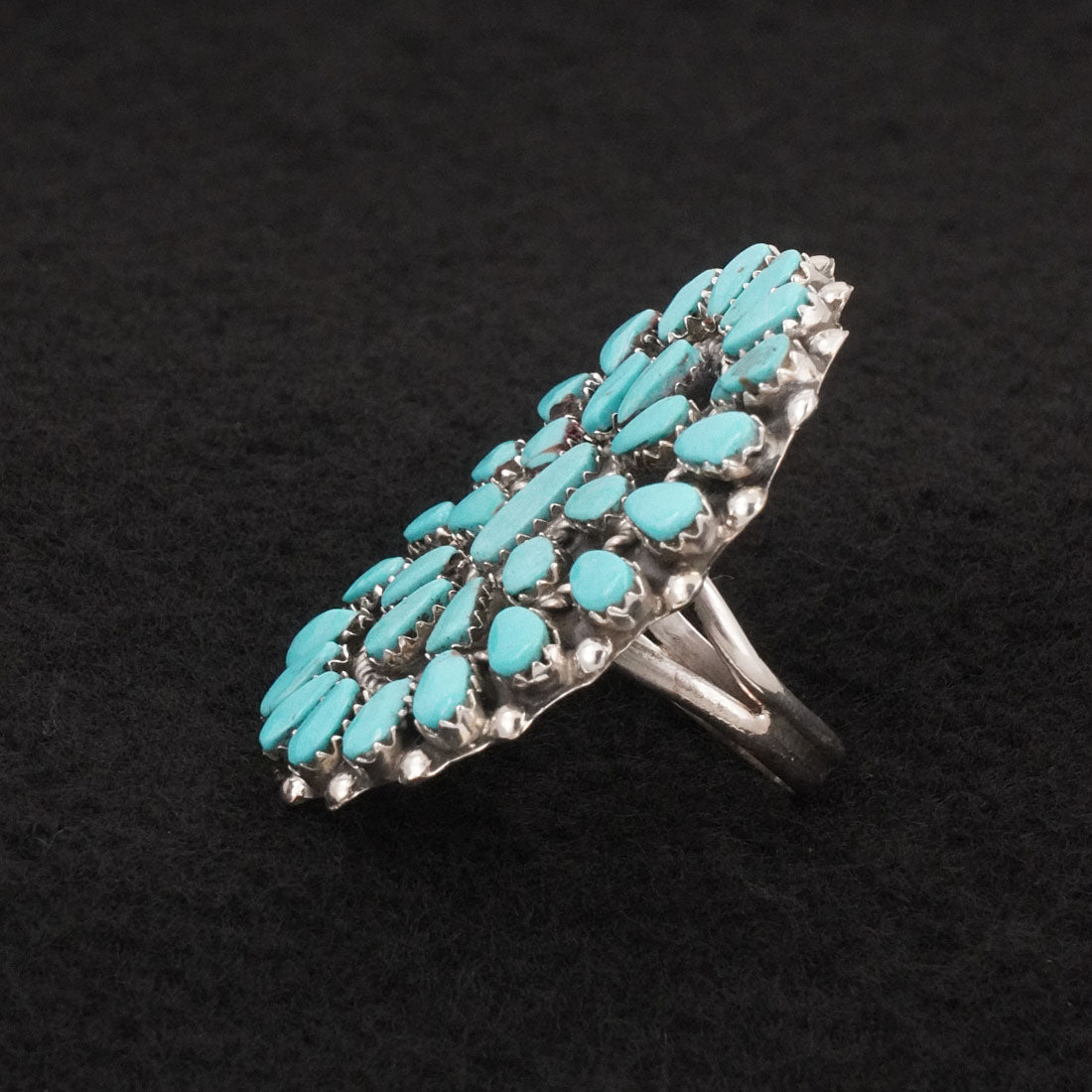 Vangie Tsabetsaye Turquoise & Sterling Silver Ring Size 9
