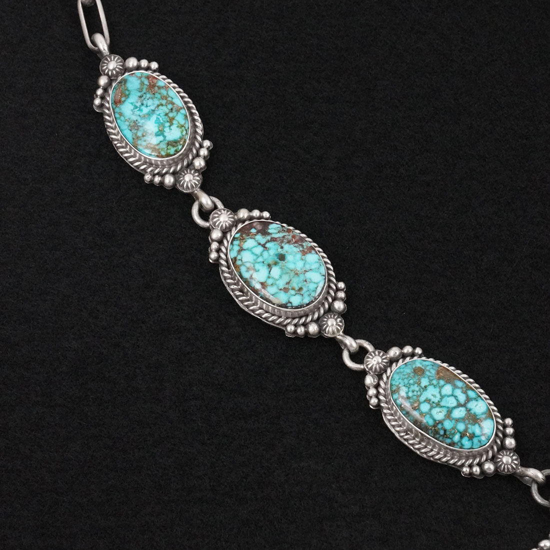 Rosita Calladitto Turquoise & Sterling Silver Necklace Set