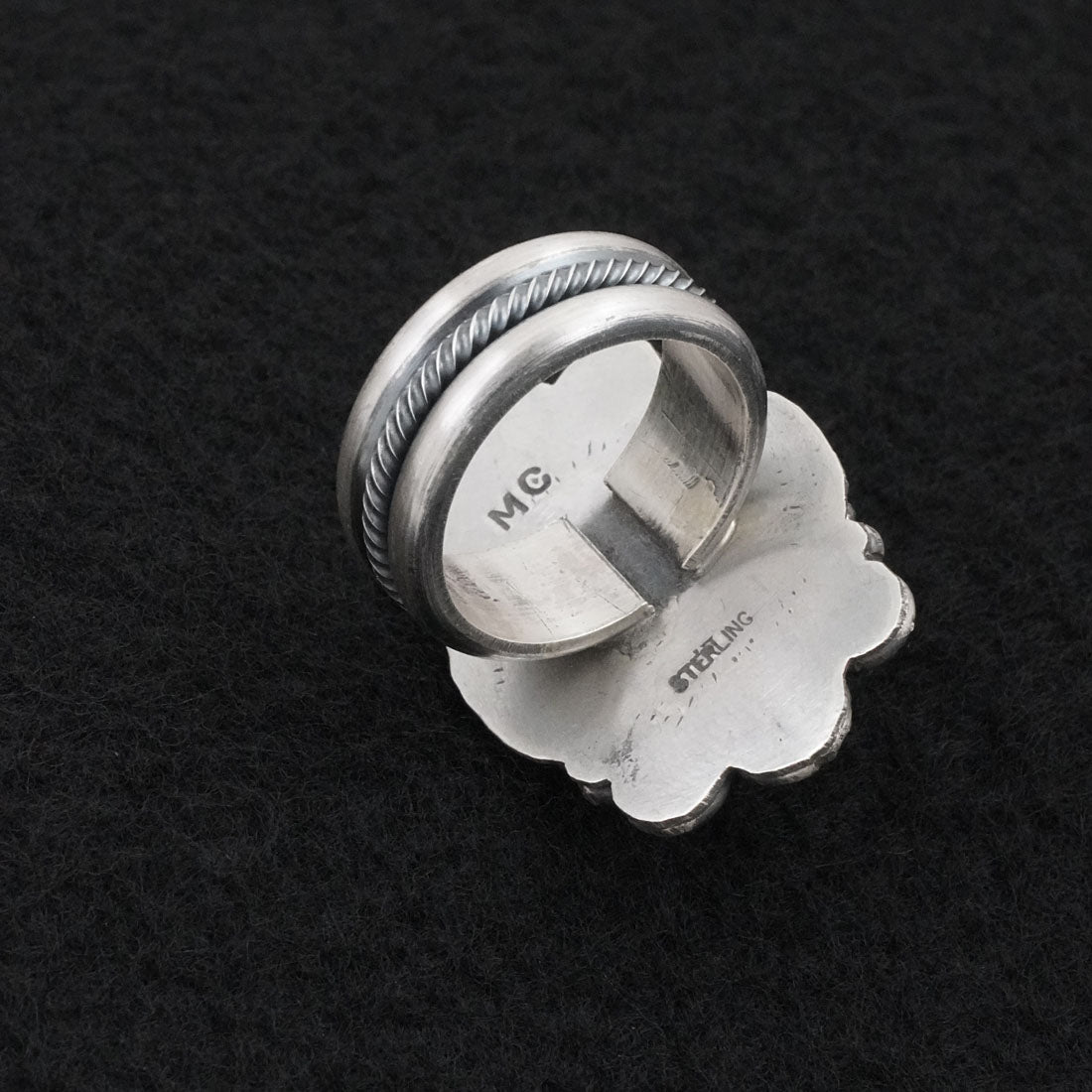 Michael Calladitto Turquoise & Sterling Silver Ring Size 7