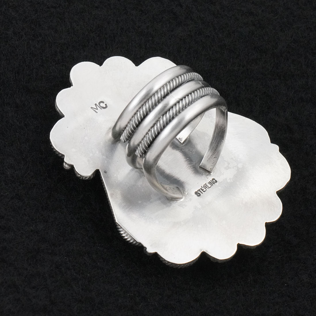 Michael Calladitto Turquoise & Sterling Silver Ring Size 8