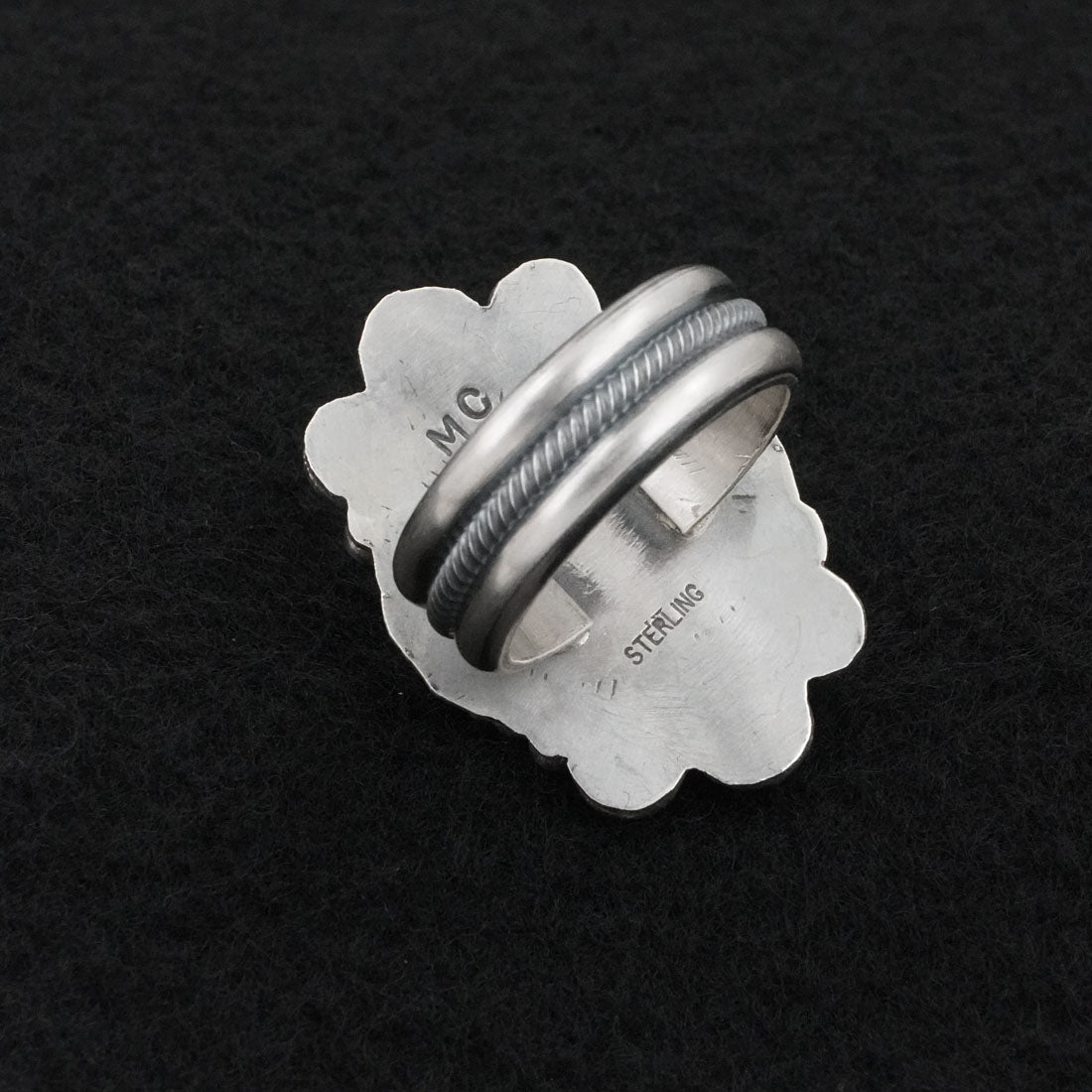 Michael Calladitto Turquoise & Sterling Silver Ring Size 9