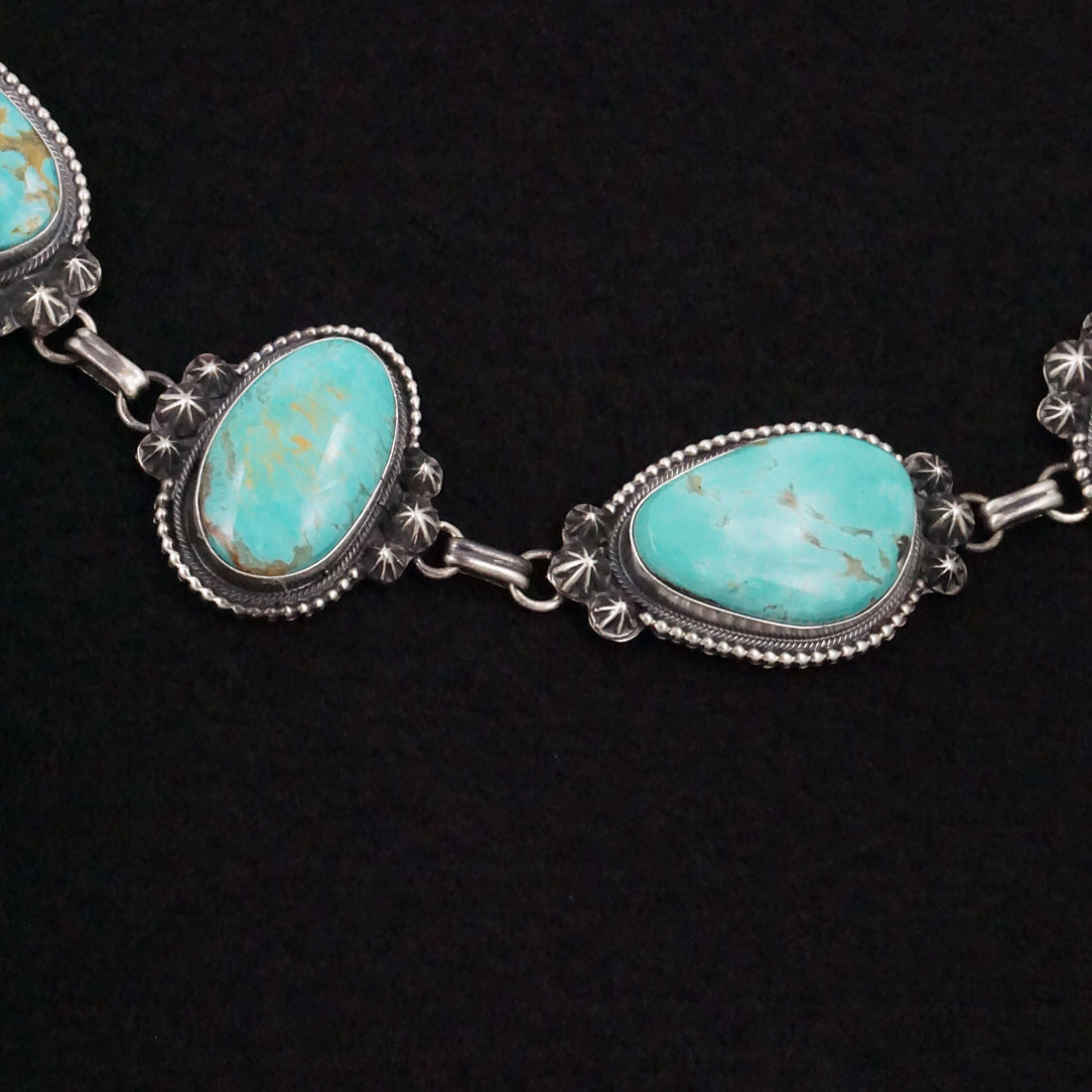 Bob Becenti Turquoise & Sterling Silver Necklace Set