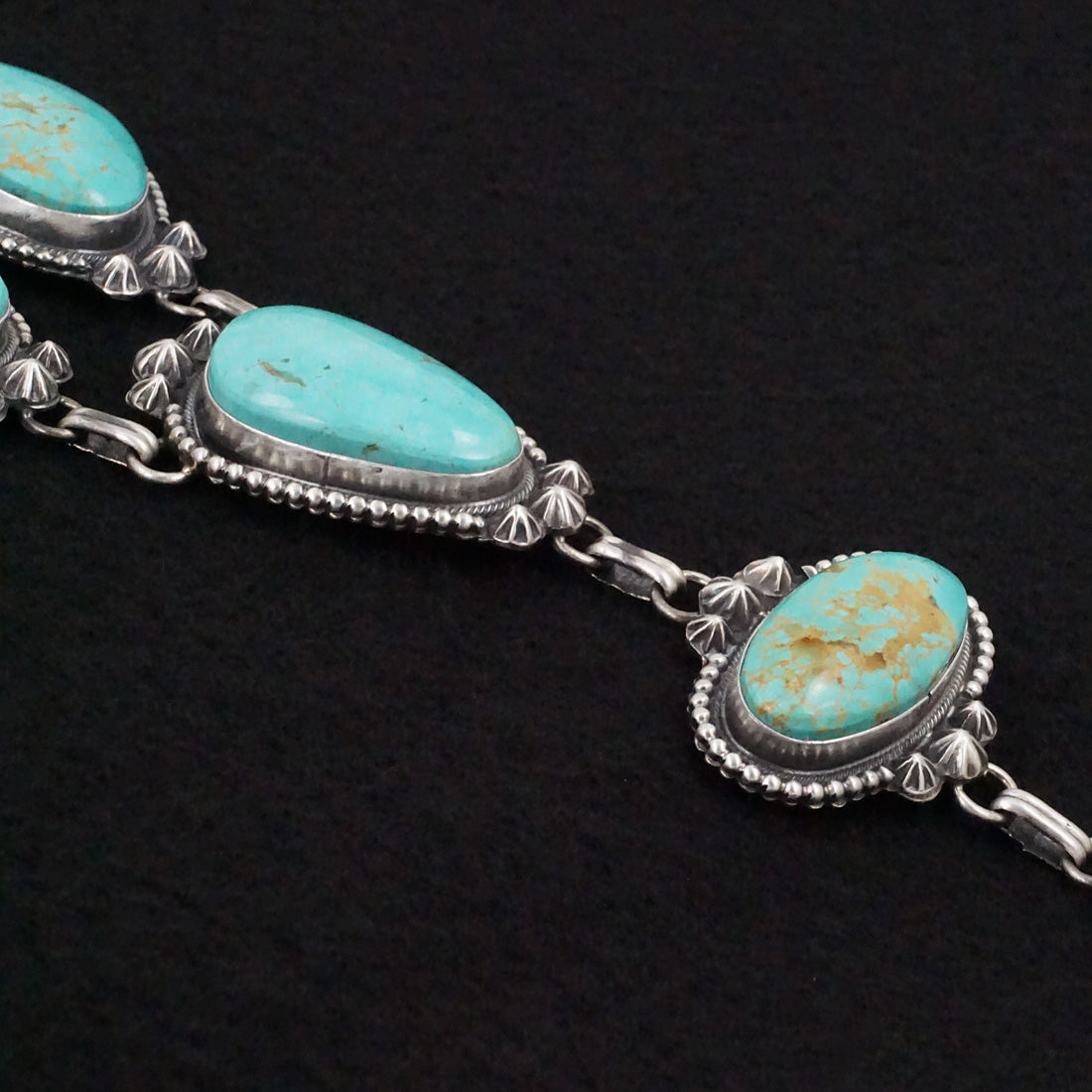 Bob Becenti Turquoise & Sterling Silver Necklace Set