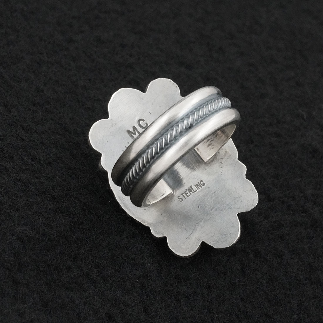 Michael Calladitto Turquoise & Sterling Silver Ring Size 9