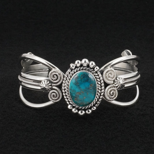 Michael Calladitto Turquoise & Sterling Silver Bracelet