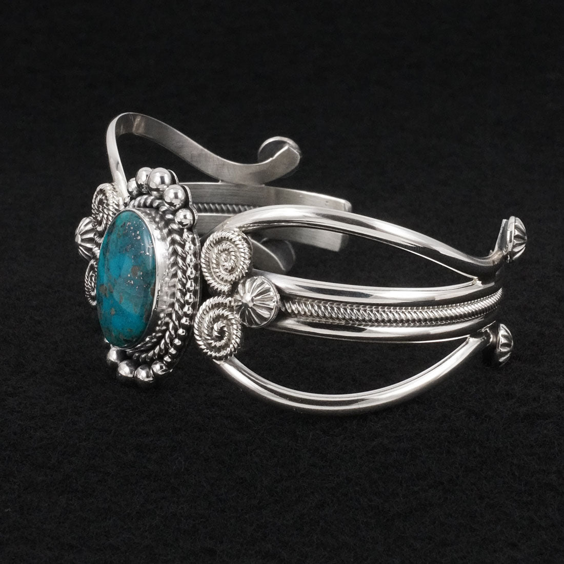 Michael Calladitto Turquoise & Sterling Silver Bracelet