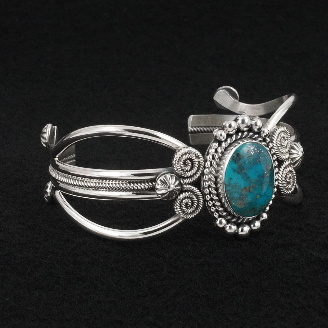 Michael Calladitto Turquoise & Sterling Silver Bracelet