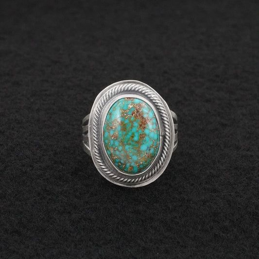 Darrin Livingston Turquoise & Sterling Silver Ring Size 7.5