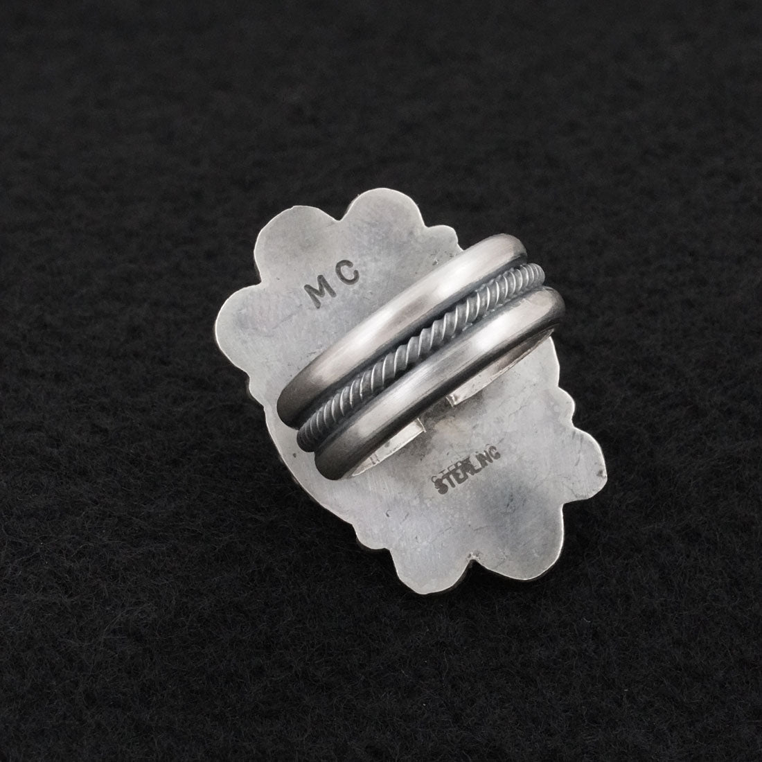 Michael Calladitto Turquoise & Sterling Silver Ring Size 7