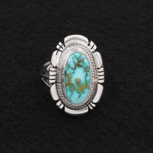Thomas Francisco Turquoise & Sterling Silver Ring Size 9