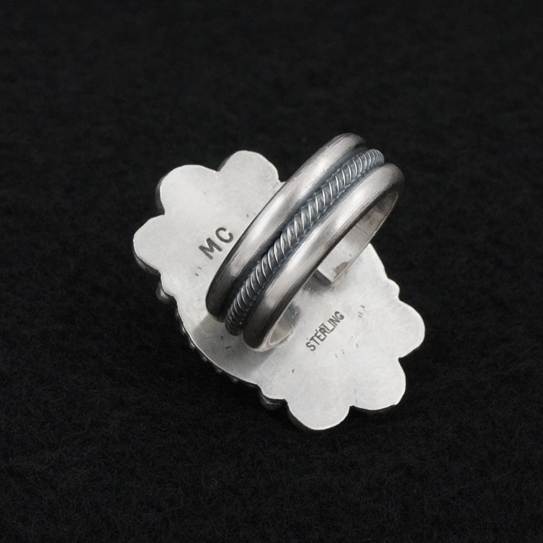 Michael Calladitto Turquoise & Sterling Silver Ring Size 9