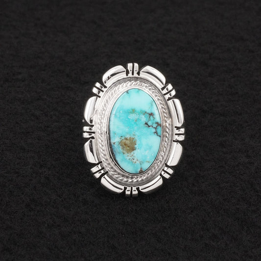 Thomas Francisco Turquoise & Sterling Silver Ring Size 8