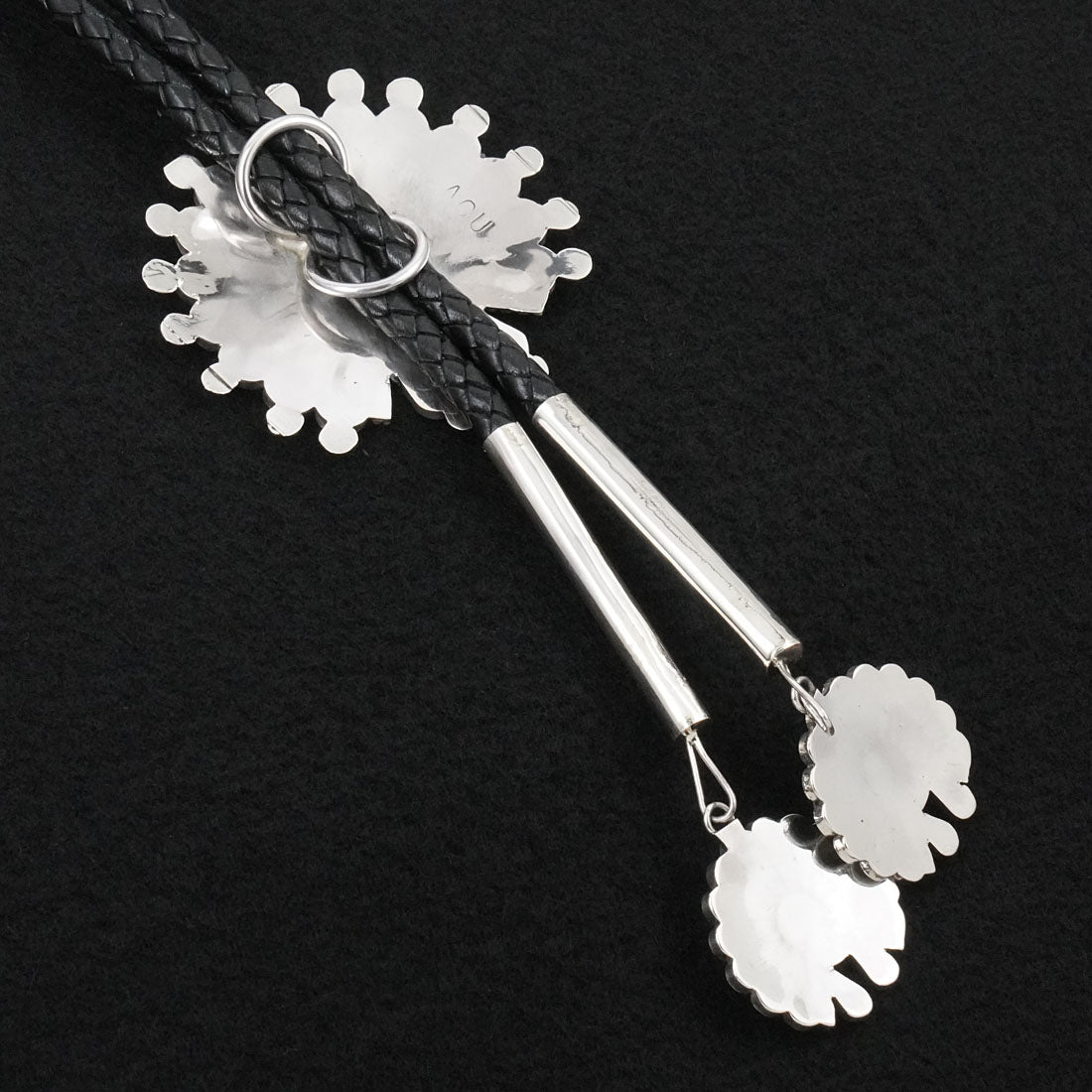 April Unkestine Multi-Stone & Sterling Silver Bolo Tie