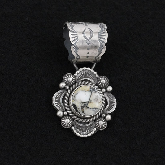 Rosita Calladitto White Buffalo & Sterling Silver Pendant