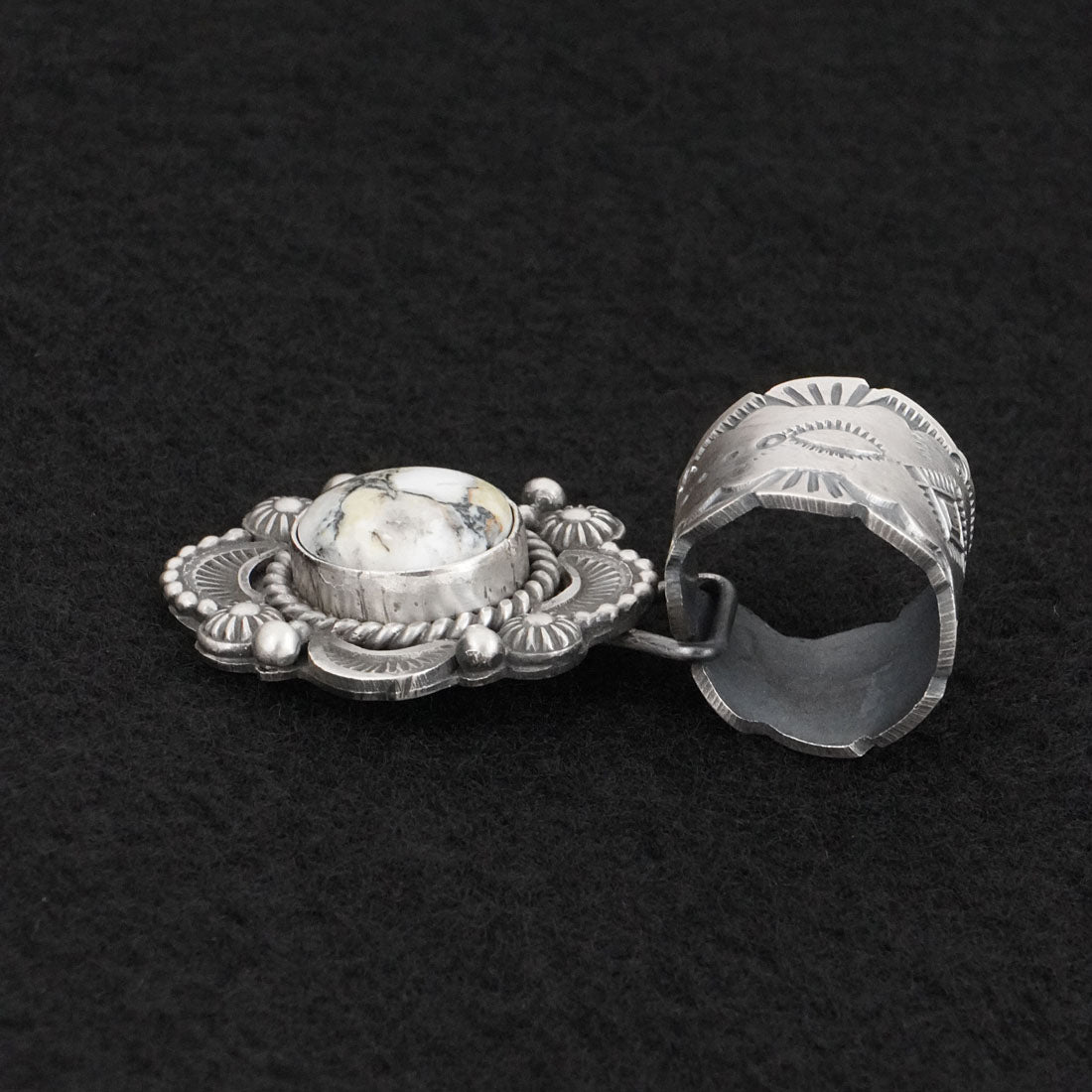 Rosita Calladitto White Buffalo & Sterling Silver Pendant