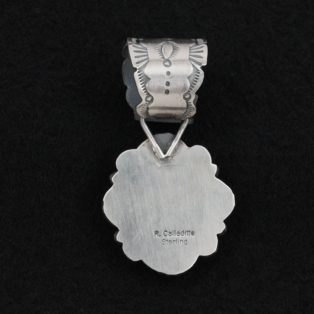 Rosita Calladitto White Buffalo & Sterling Silver Pendant