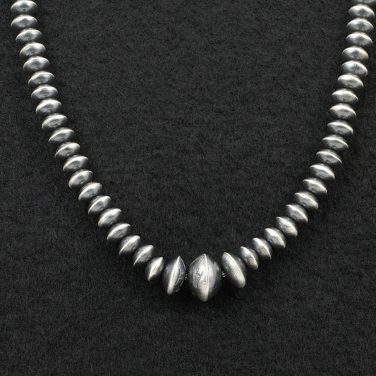 Austin Haley Sterling Silver Navajo Pearl Necklace 26"